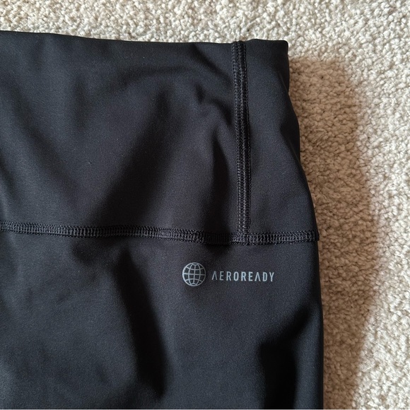Adidas Black Tight Fit Aeroready Training Leggings, 7/8 Length, Size 3X,  NWT - Picture 7 of 9